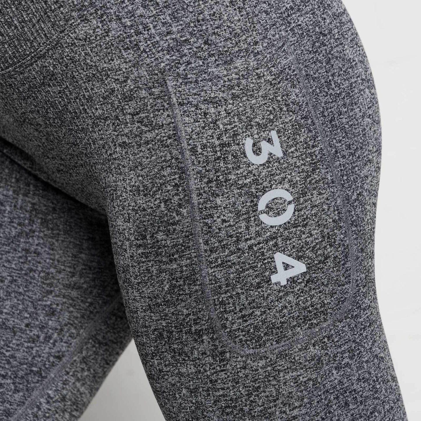 3D Rippen-Leggings -Melange