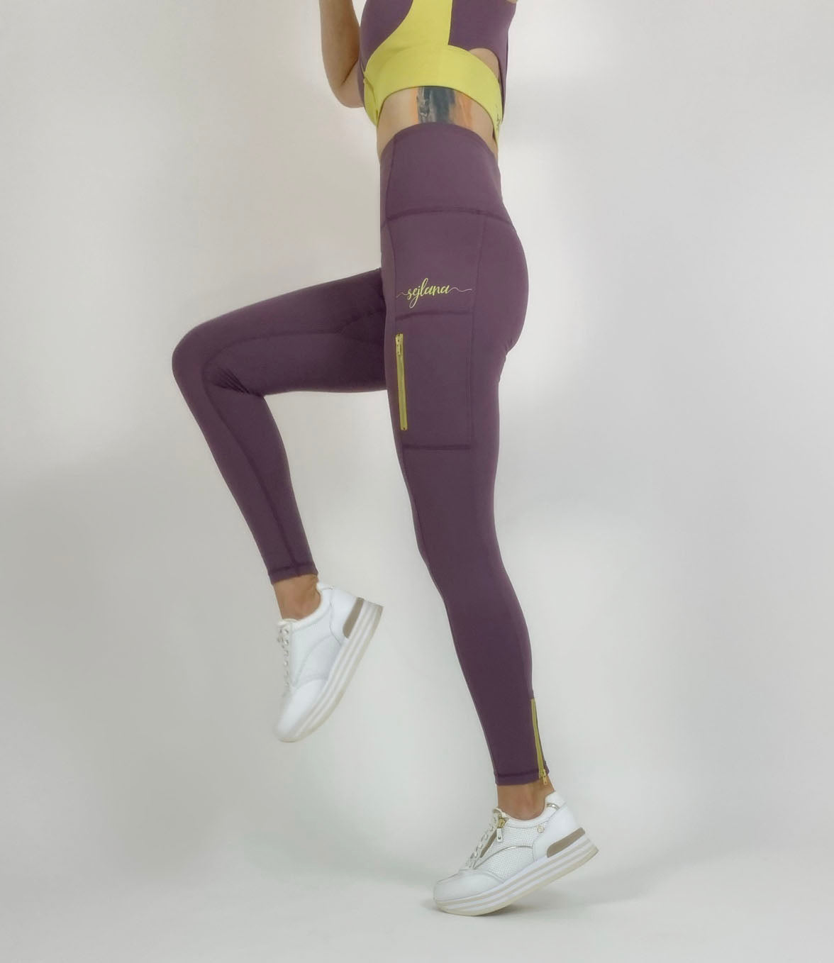 Unbranded Secondchance - Mountbatten Pink Cross-Sport Leggings 